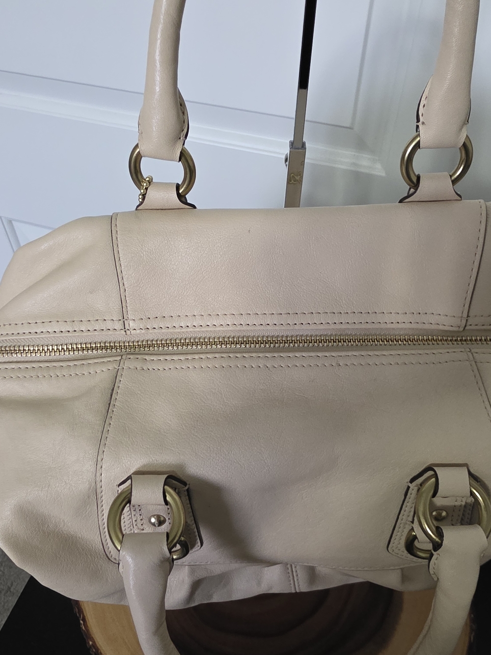 Coach Ashley Large Leather Satchel Handbag - Picture 3 of 16